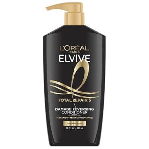 L'Oreal Paris Elvive Total Repair 5 Repairing Conditioner for Damaged Hair Conditioner with Protein and Ceramide for Strong Silky Shiny Healthy Renewed Hair